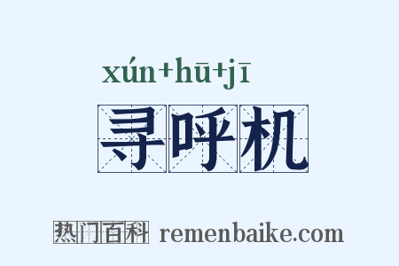 寻呼机是什么意思的图片